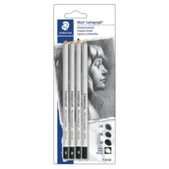 Staedtler&reg; Mars&reg; Lumograph&reg; Charcoal Pencil Set
