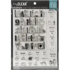 Hero Arts&reg; PolyCLEAR&reg; Bookcase Peek-A-Boo Clear Stamp Set