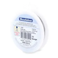 Beadalon&reg; 22 Gauge Round 316L Stainless Steel Wrapping Wire