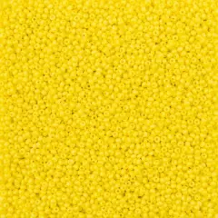 John Bead Terra Intensive 11/0 Czech Glass Seed Beads, 250g Yellow Matte