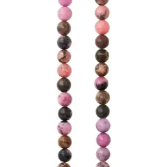 Multicolour Rhodonite Round Beads, 6mm by Bead Landing&trade;