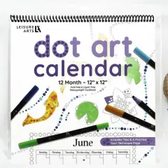Leisure Arts&reg; Dot Art 12'' x 12'' Calendar
