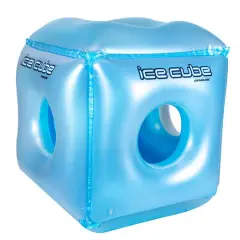 Swimline 49" Blue Inflatable Ice Cube Habitat Pool Float