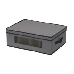 Household Essentials Glassware Storage Box Gray