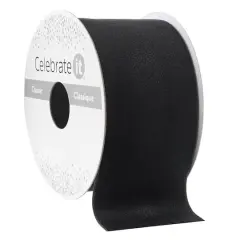 2" x 3yd. Velvet Ribbon by Celebrate It&trade; Classic Black