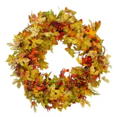 30" Leaves & Berries Thanksgiving Wreath