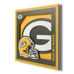 NFL 3D Logo Series Wall Art Green Bay Packers