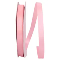 JAM Paper 5/8" x 100yd. Double Face Satin Ribbon Pink