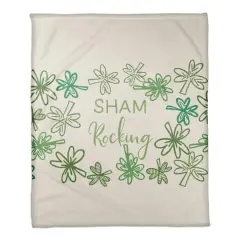 Sham Rocking 50" x 60" Coral Fleece Blanket
