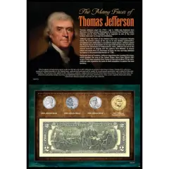 Many Faces of Thomas Jefferson Coin & Currency