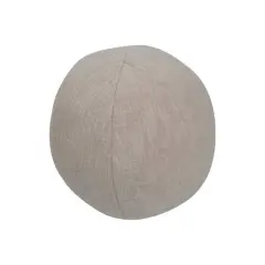 Hello Honey&reg; Taupe Cotton Slub Orb Pillow