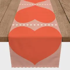 Big Hearts 16" x 72" Poly Twill Table Runner