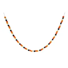 6ft. Orange, Black & White Felt Pom Pom Garland by Ashland&reg;