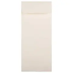 JAM Paper 4.5" x 10.375" Natural White Wove Business Envelopes, 50ct.