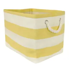 DII&reg; Small Rectangle Stripes Paper Bin Yellow