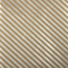 JAM Paper Striped Gift Wrap Brown Kraft and Silver