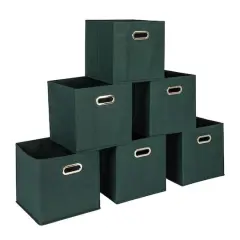 Household Essentials Square Storage Bin Dark Green
