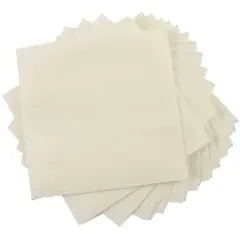 JAM Paper Medium Lunch Napkins, 100ct. Ivory