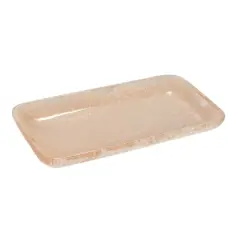 Hello Honey&reg; 12" Blush Pink Matte Marbled Tray