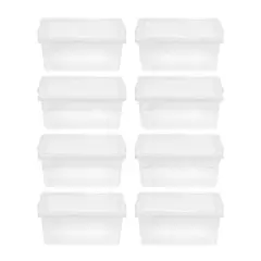 IRIS&reg; 17qt. Clear Snap Top Storage Boxes, 8ct.