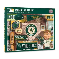 MLB Baseball Retro Series 500 Piece Puzzle Oakland Athletics