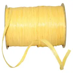 JAM Paper 1/4" Matte Raffia Ribbon, 100yd. Harvest Gold