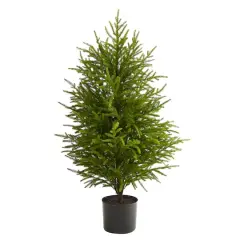 3.5ft. Unlit Norfolk Island Pine Natural Look Artificial Christmas Tree