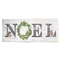 Stupell Industries Woodland Animal Noel Sign Wall Plaque Art