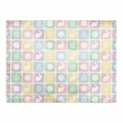 Easter Block Pattern 14" x 18" Poly Twill Placemat