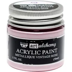 Finnabair&reg; Art Alchemy Metallique Acrylic Paint, 1.7oz. Vintage Rose