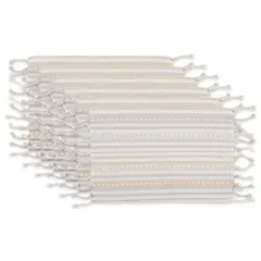 DII&reg; Natural Tonal Stripe with Fringe Placemats, 6ct.