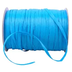 JAM Paper 1/4" Matte Raffia Ribbon, 100yd. Aqua