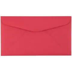 JAM Paper 3.625" x 6.5" Red Premium Commercial Envelopes, 50ct.