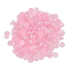 Plastic Flatback Pearls by Bead Landing&trade; Pink