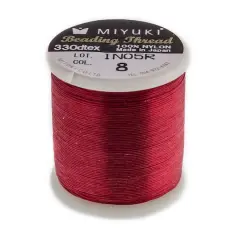 Miyuki&reg; Nylon Beading Thread, 50m Red