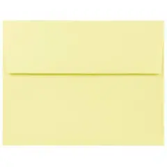 JAM Paper 7.5" x 7.5" Square Premium Invitation Envelopes, 25ct. Light Yellow