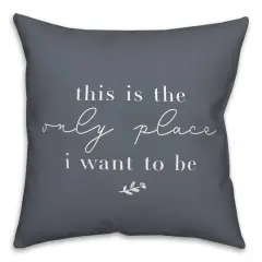 18" x 18" Only Place Versatile Throw Pillow Slate