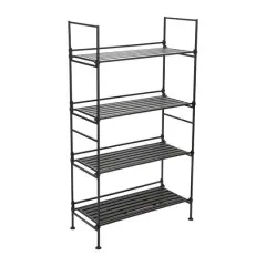 Organize It All 4 Tier Espresso Freestanding Shelf