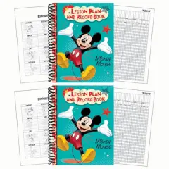 Eureka&reg; Mickey&reg; Lesson Plan & Record Book, 2 ct.