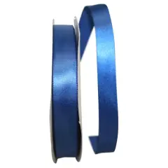 JAM Paper 7/8" x 100yd. Satin Single Face Ribbon Light Navy