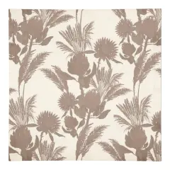 Tonal Protea Blooms Cotton Twill Napkin Neutral Tones