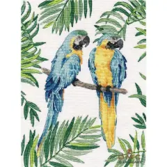 Oven Blue And Yellow Macaws Cross Stitch Kit