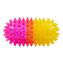 fouFIT Pink & Yellow Pill Spiker Dog Chew Toy