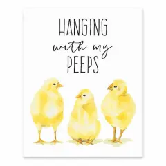 Hanging with My Peeps Tabletop Canvas Art 