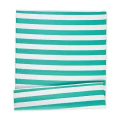 DII&reg; Aqua & White Stripe Outdoor Rug, 4ft. x 6ft.