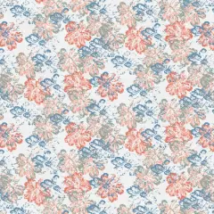 Fabric Editions White Flourish Garden Cotton Fabric