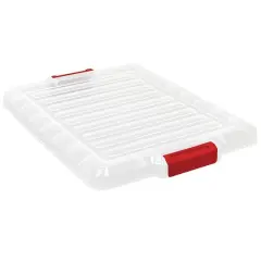 Quantum Storage Systems&reg; Clear 21" x 15.875" x 1" Lid for Latch Container