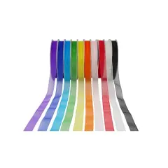 10 Color Sheer Value Pack Ribbon by Celebrate It&reg; Rainbow