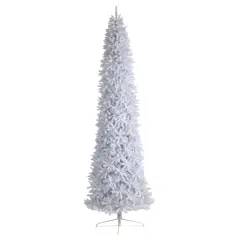 12ft. Unlit Slim White Artificial Christmas Tree