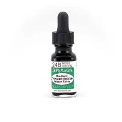 Dr. Ph. Martin's&reg; Radiant Concentrated Watercolor, 0.5oz. 24B Moss Green
